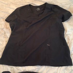 Infinity black scrub top. Size 2x